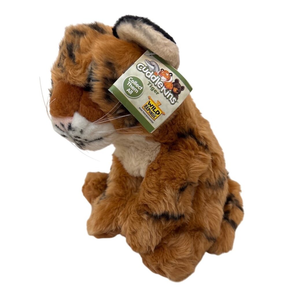 Wild Republic Tiger Plush Toy 12" Cuddlekins Stuffed Animal 2005